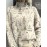 Women'S Elegant High-Neck Sweater with Tree Print - Soft Beige, Long Sleeve, All-Season Wear, Perfect for Casual or Chic Outfits, Versatile Clothing | Chic Knitwear | Texture