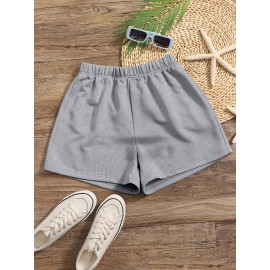 10pcs Women'S Spring Summer Casual Top and Pants Set Round Neck Short Sleeve T-Shirt + Comfortable Home Shorts -D10+K8-10pcs